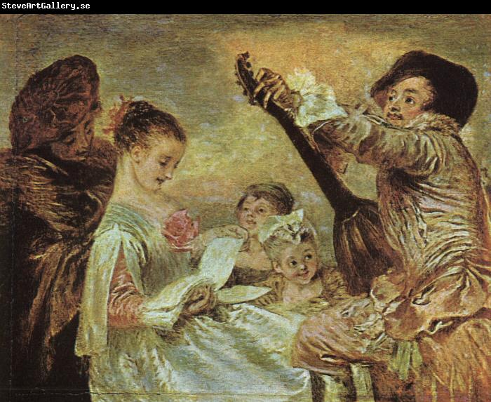 Jean-Antoine Watteau The Music Lesson